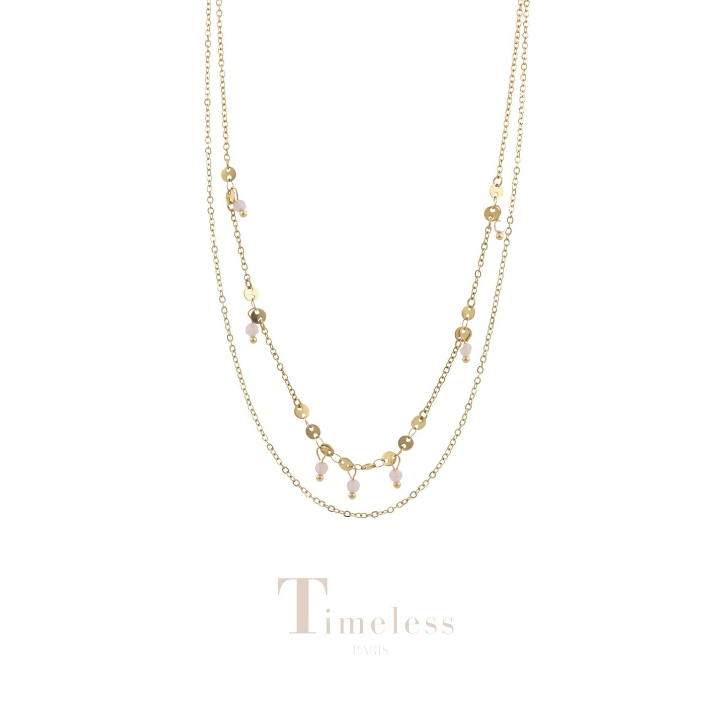 Collier Adèle | Perle | Double