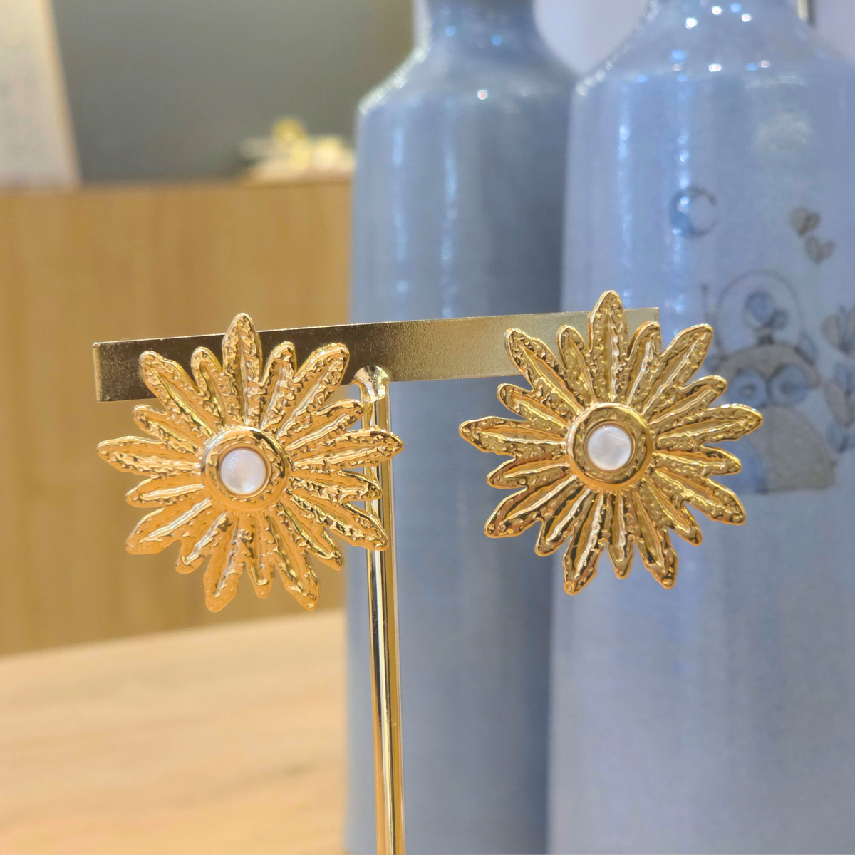 Boucles Lucia | Fleur | Perle