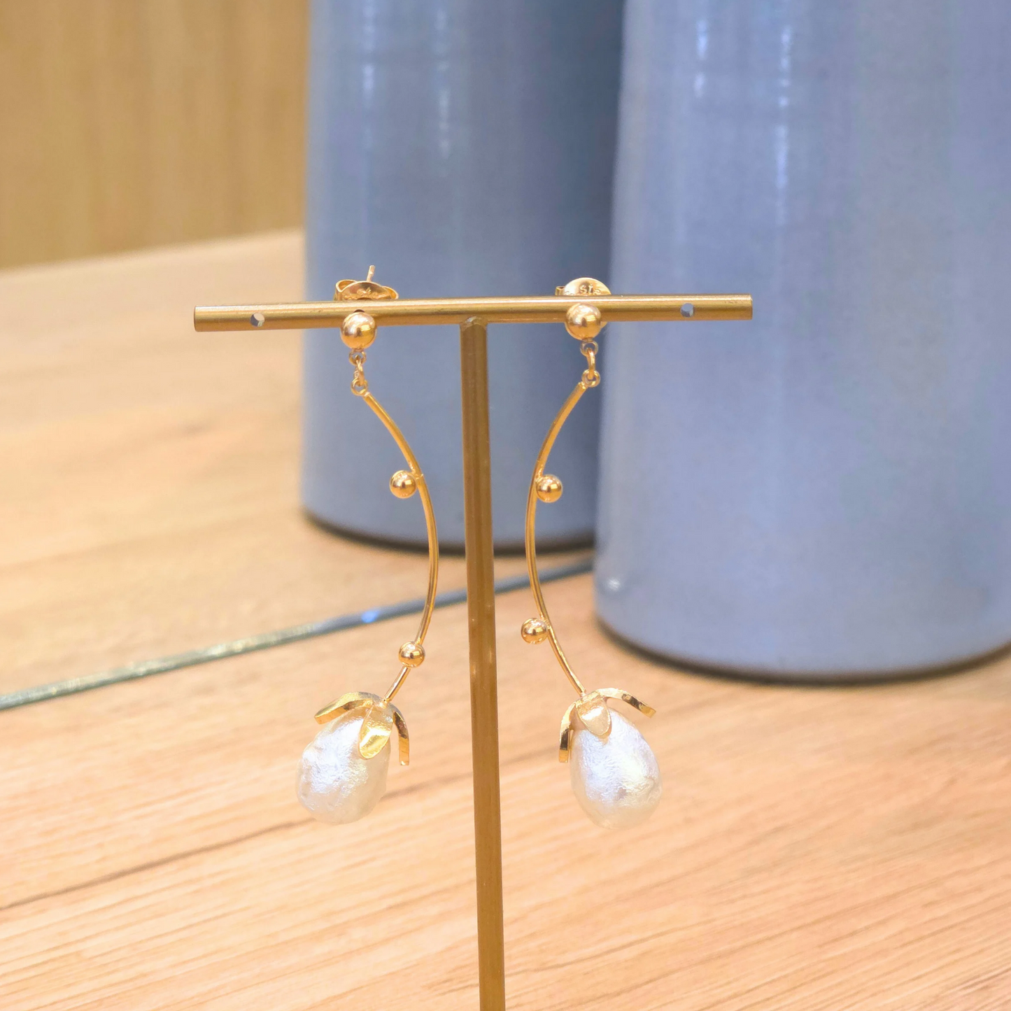 Boucles Fiona | Pendante | Perle