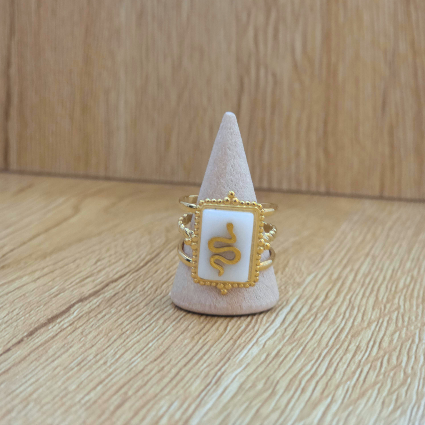 Bague Cécile | Pierre | Serpent