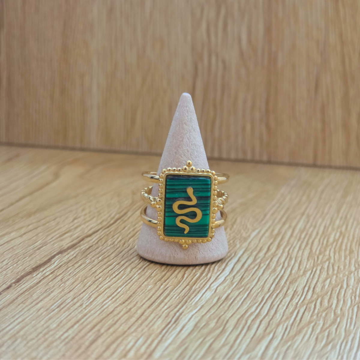 Bague Cécile | Pierre | Serpent