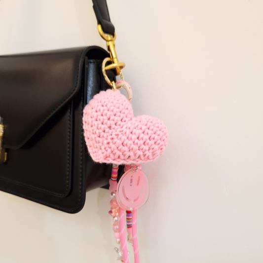 Bijou de sac Coeur rose