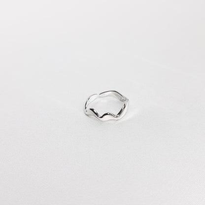 bague argent en acier inoxydable, modèle aurore, disponible à Paris.