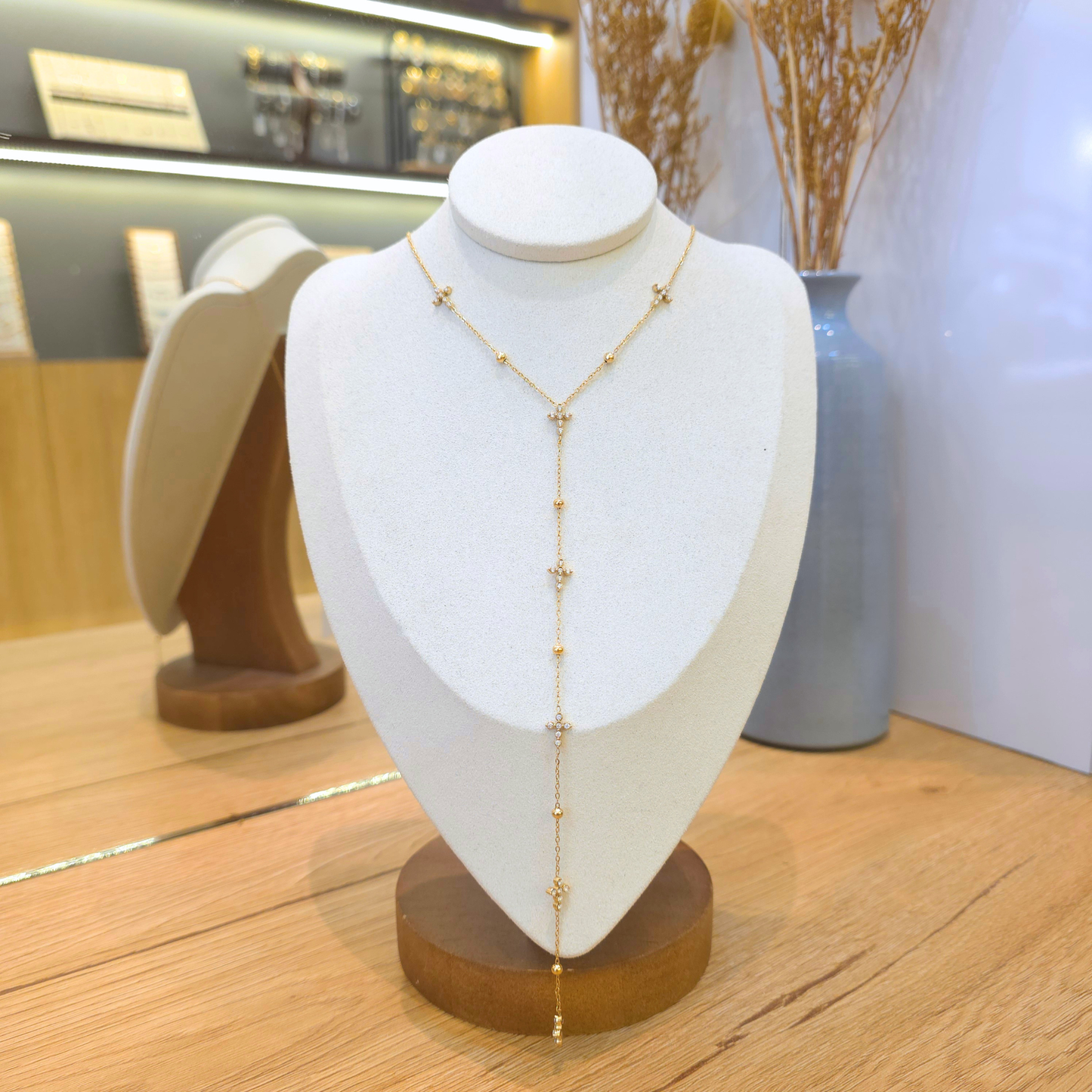 Collier Croix | Cravate | Zircon