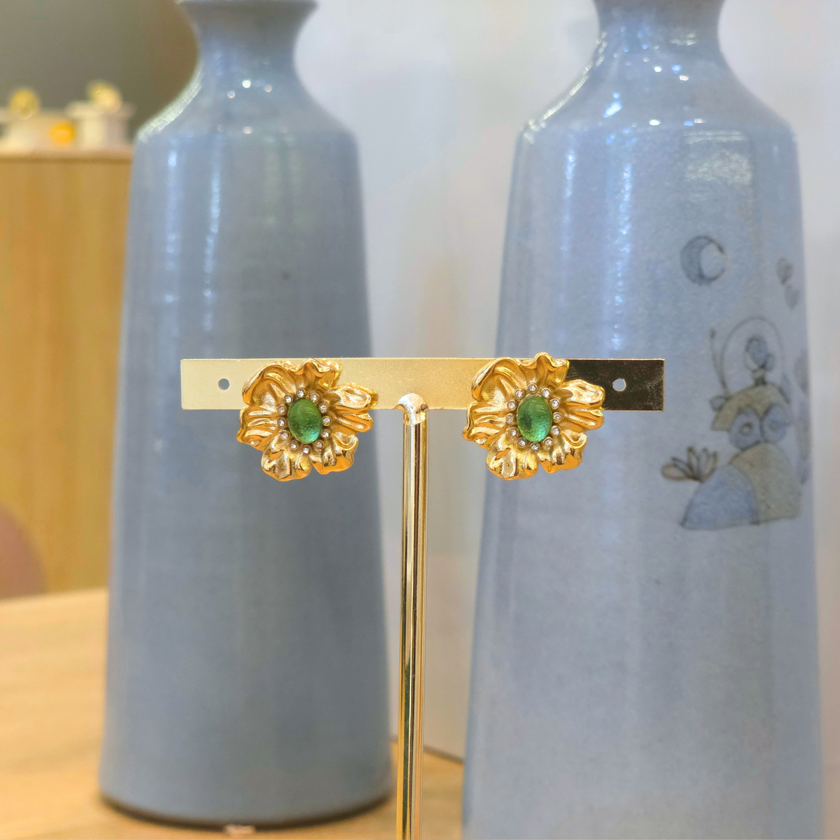 Boucles Albane | Soleil | Perle