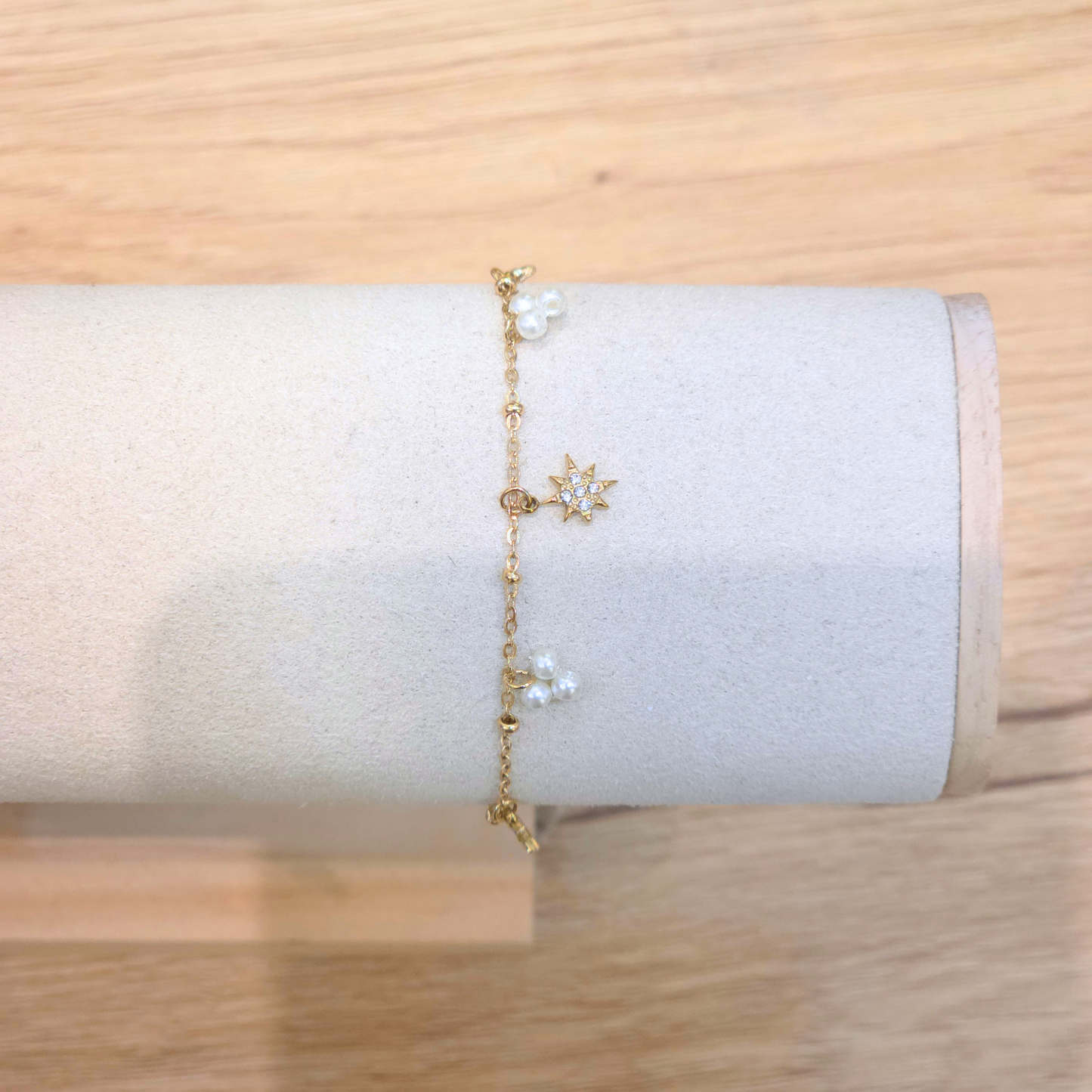 Bracelet Callisto | Perle | Zircon