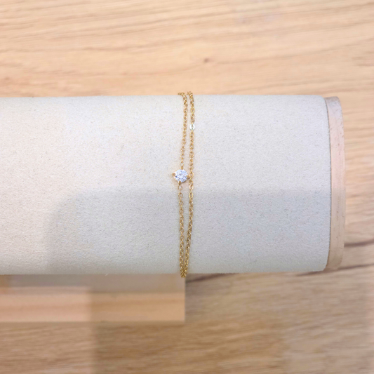 Bracelet Filippa |  Zircon | Double