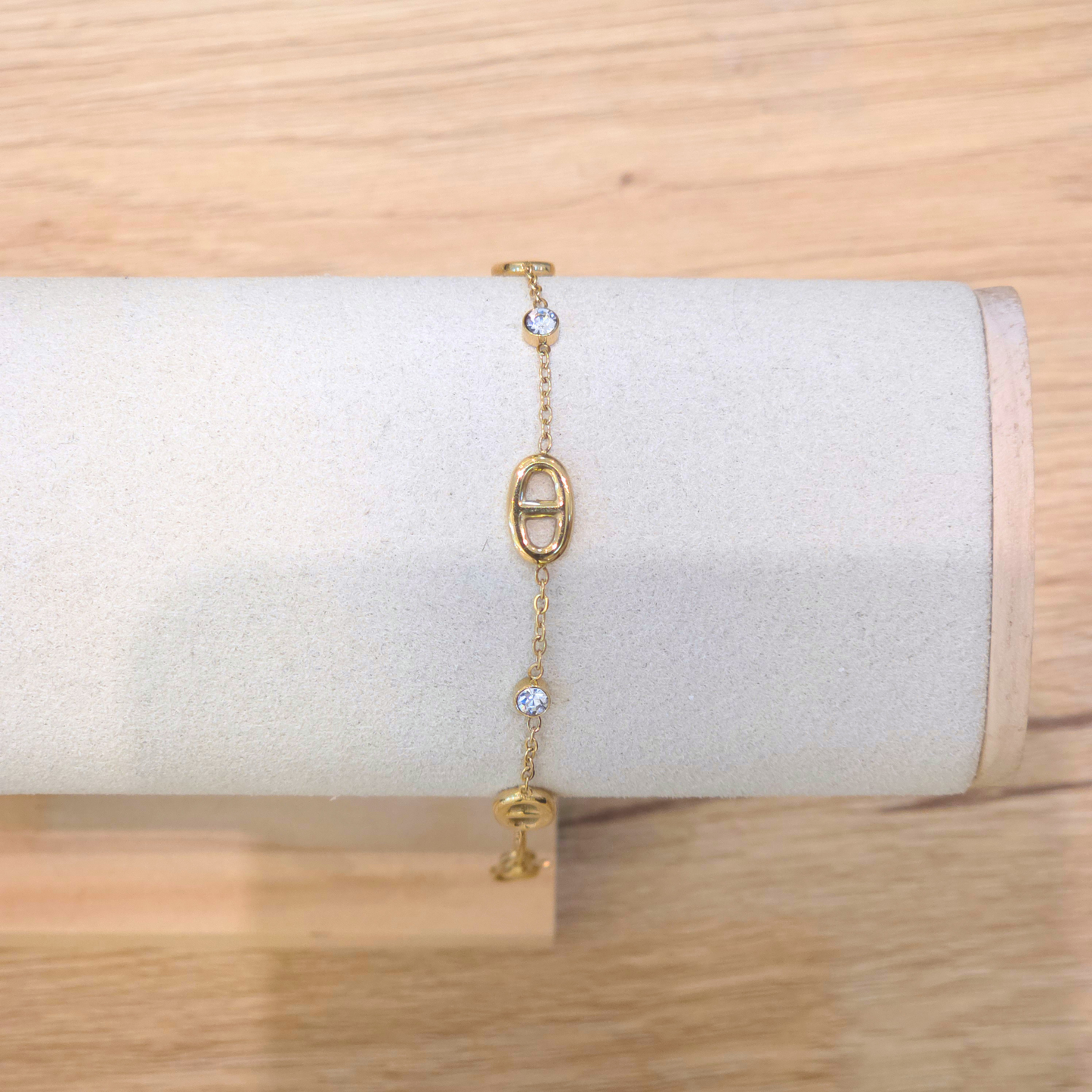 Bracelet Jilian | Maille | Zircon