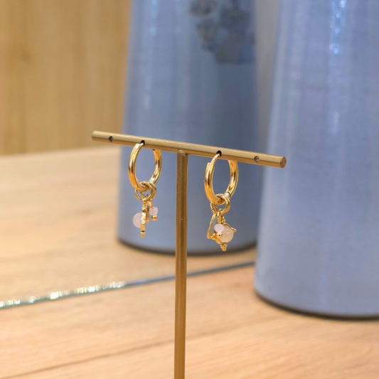 Boucles Live | Créole | Perle