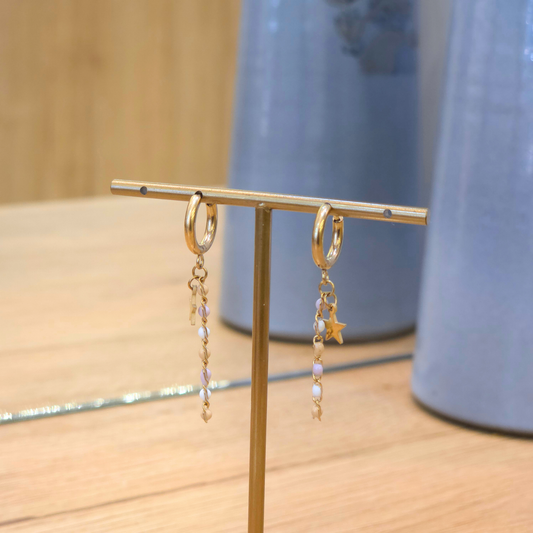 Boucles Silvy | Créole | Perle