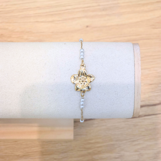 Bracelet Anne-Lise | Fleur | Perle