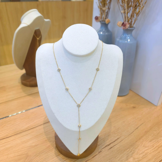 Collier Mathilde | Cravate | Zircon