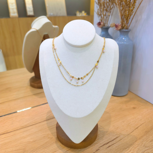 Collier Adèle | Perle | Double