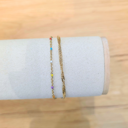 Bracelet Ysaline | Perle | Double