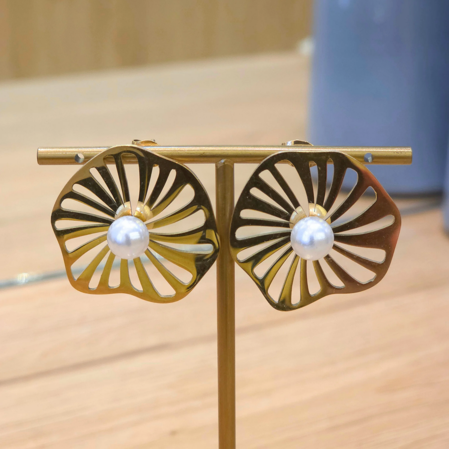 Boucles Lyson | Perle | Fleur