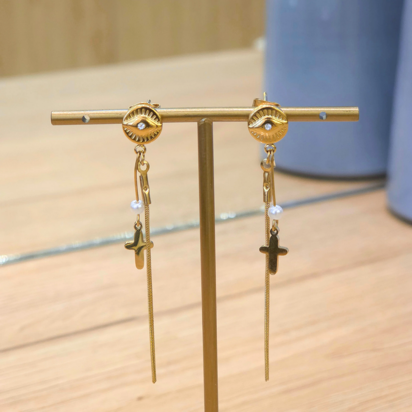 Boucles Merline | Pendante | Perle
