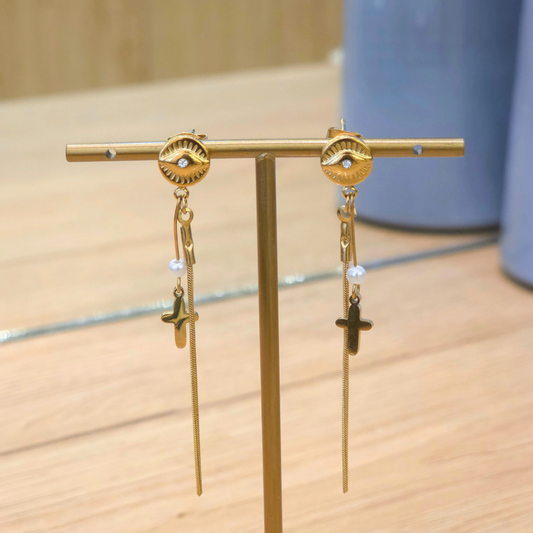 Boucles Merline | Pendante | Perle