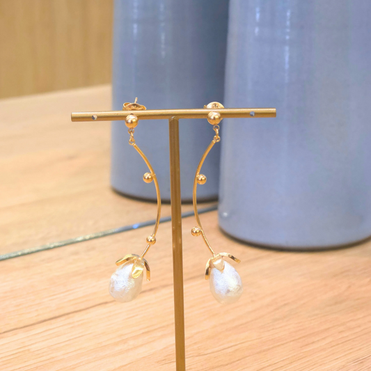 Boucles Fiona | Pendante | Perle
