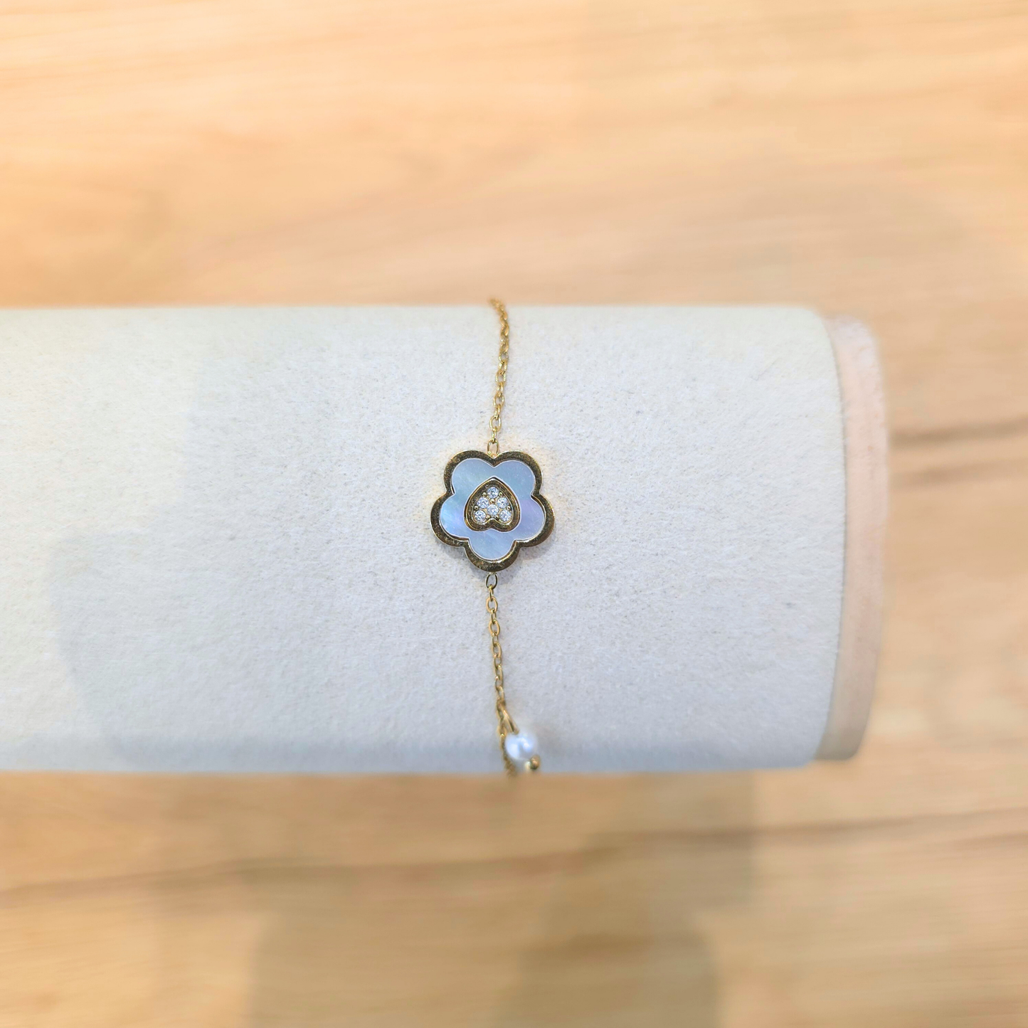 Bracelet Chrystelle | Perle | Zircon