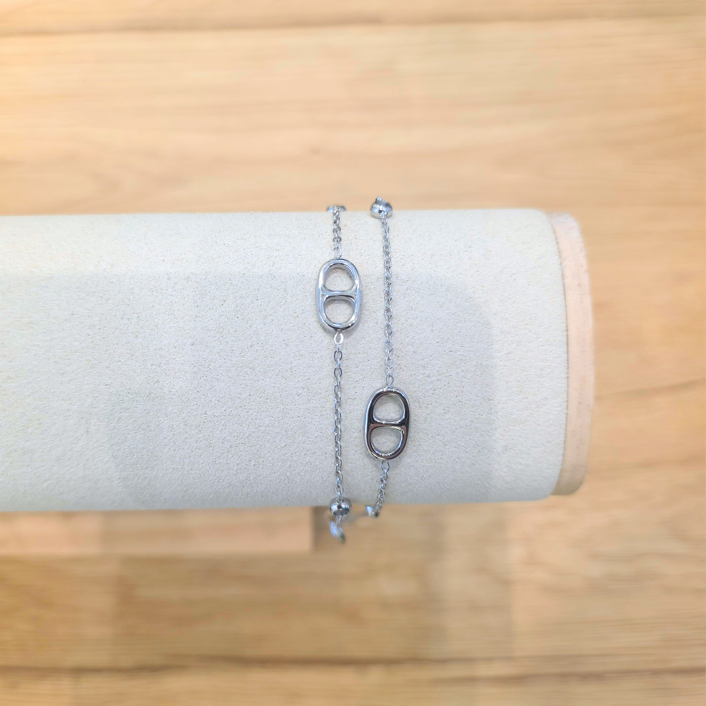 Bracelet Osmose | Zircon | Maille | Double