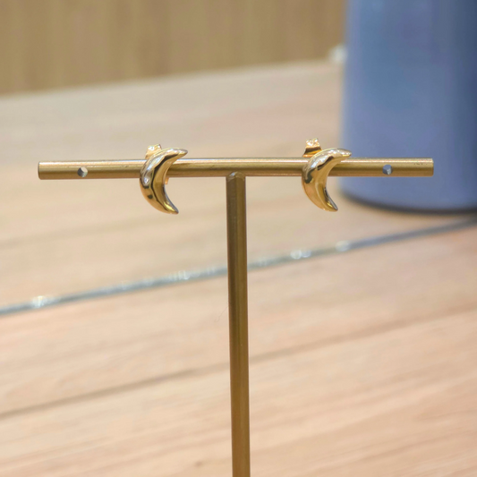 Boucles Mina | Puce | Lune