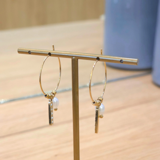 Boucles Louise | Créole | Zircon