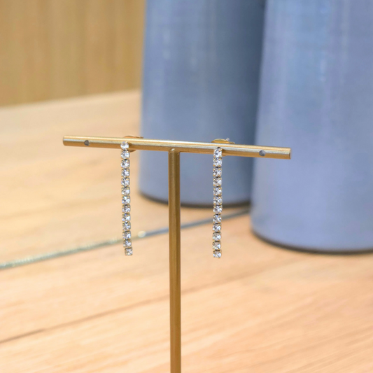 Boucles Marie | Pendante | Zircon