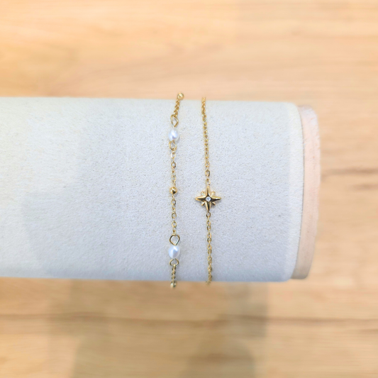 Bracelet Noa | Perle | Double