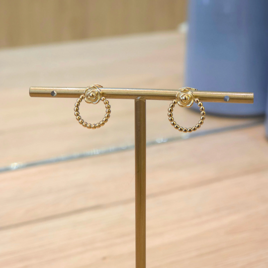 Boucles Ange | Puce | Fleur