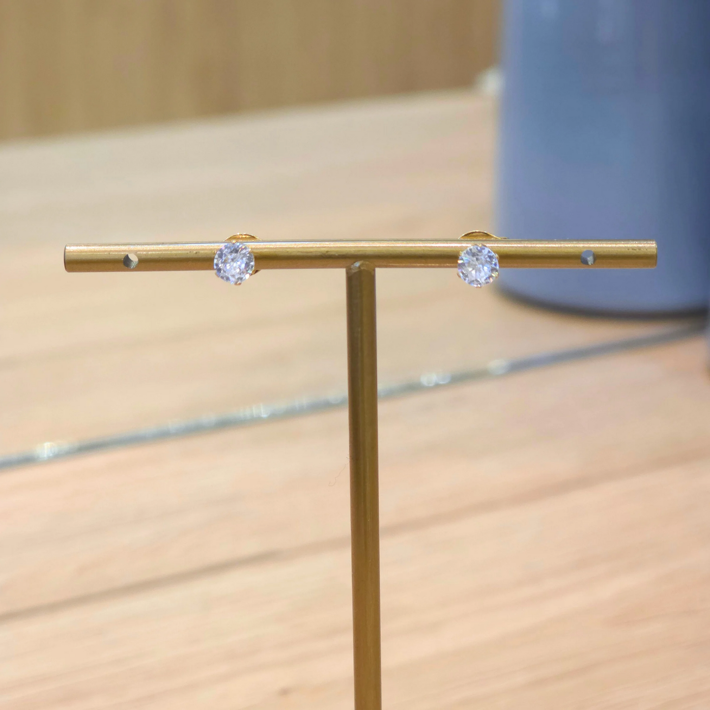 Boucles Soso | Puce | Zircon